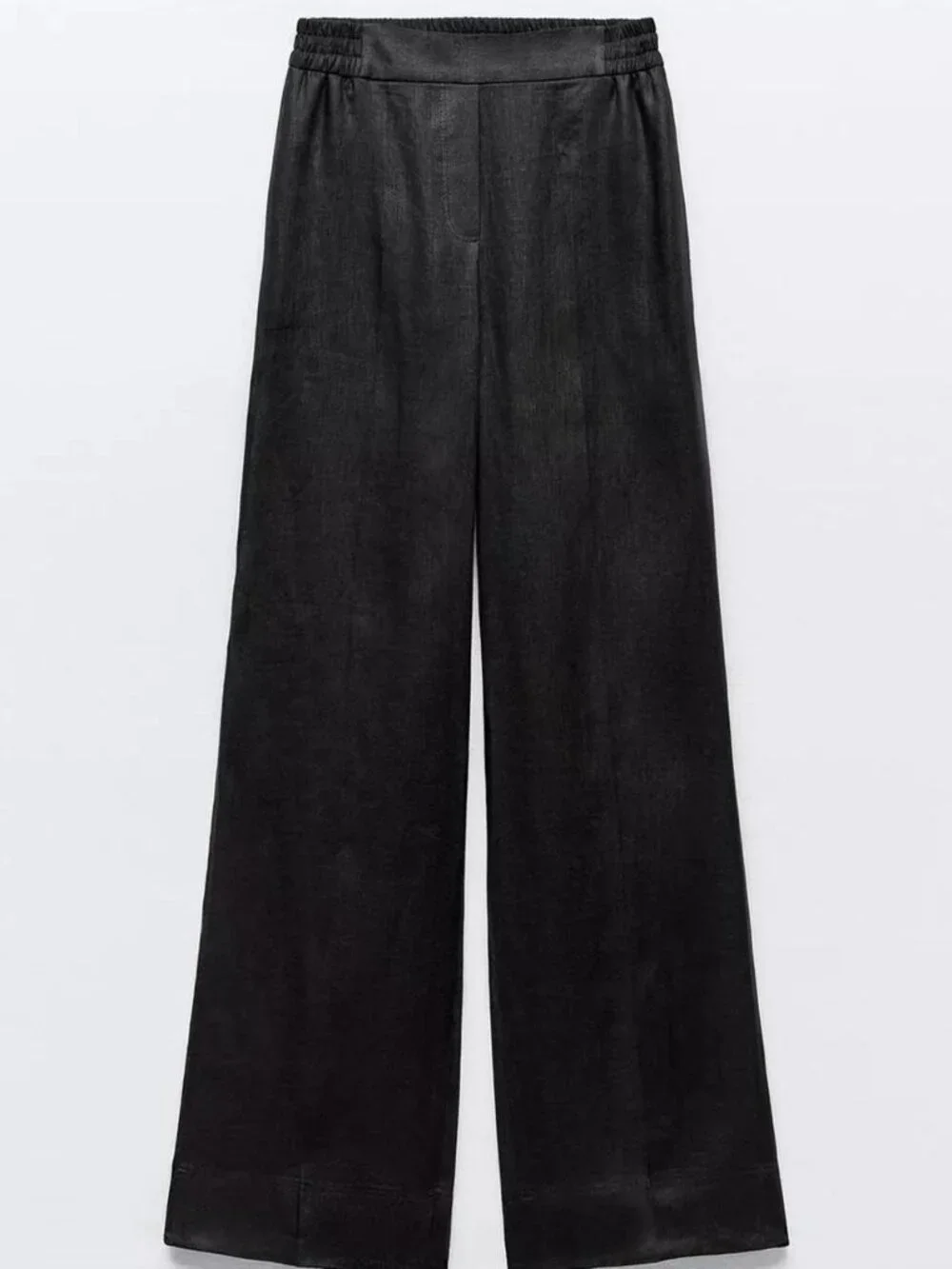 Zara Black Linen Pants, Size Small